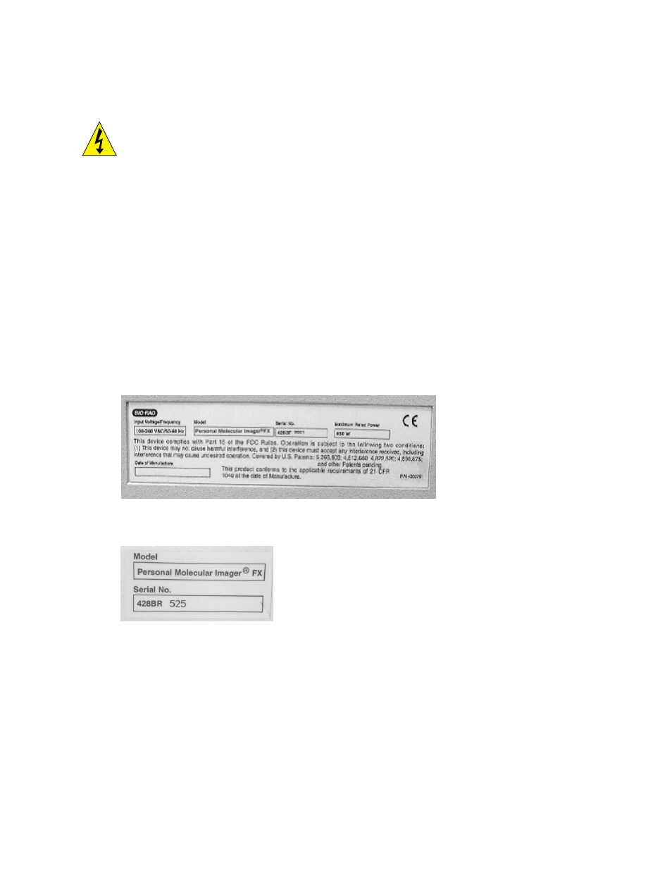 Bio-Rad Personal Molecular Imager™ (PMI™) System User Manual | Page 6 / 32