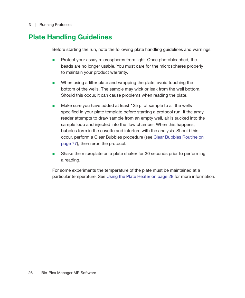 Plate handling guidelines | Bio-Rad Bio-Plex Manager™ MP Software Upgrade User Manual | Page 28 / 118