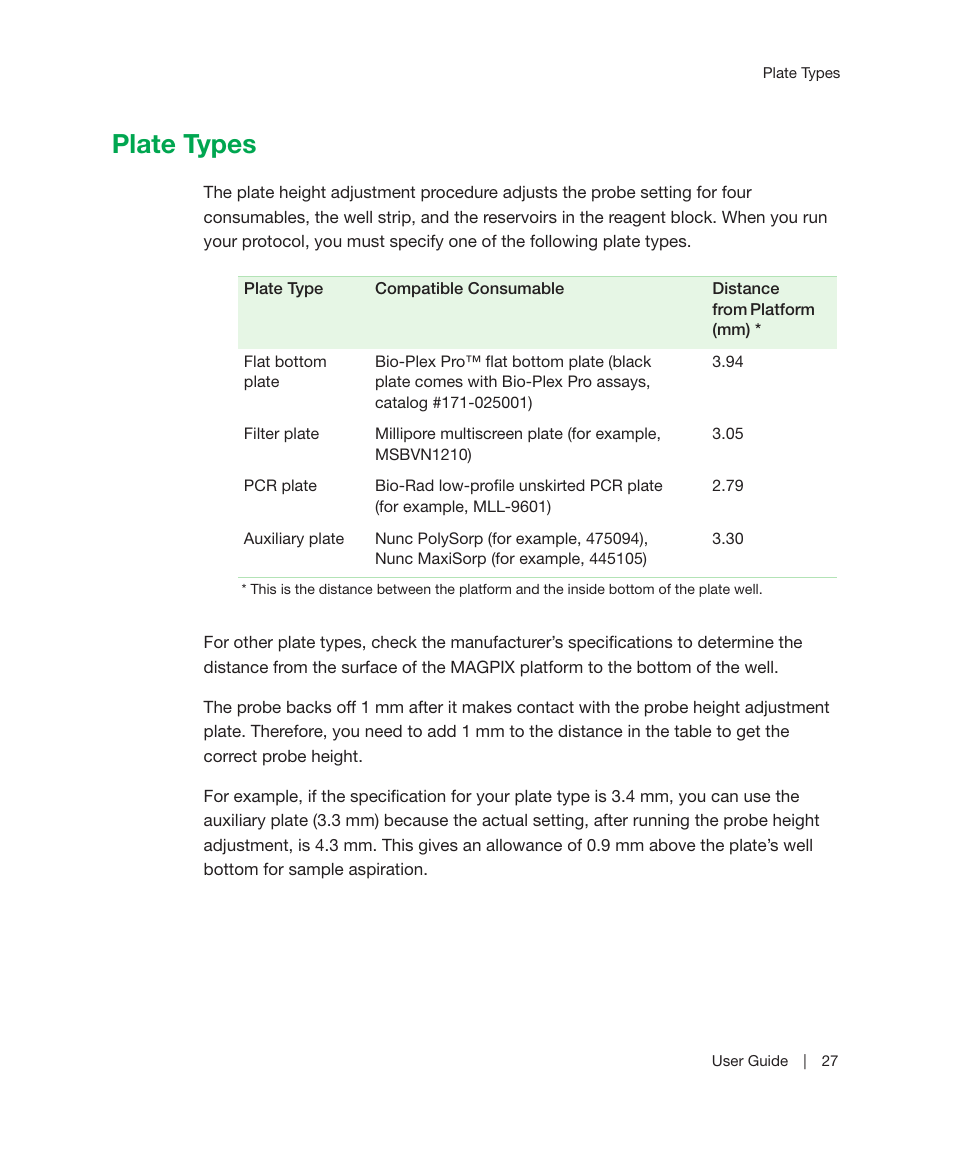 Plate types | Bio-Rad Bio-Plex Manager™ MP Software Upgrade User Manual | Page 29 / 118