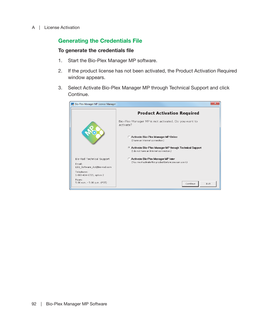 Generating the credentials file | Bio-Rad Bio-Plex Manager™ MP Software Upgrade User Manual | Page 94 / 118