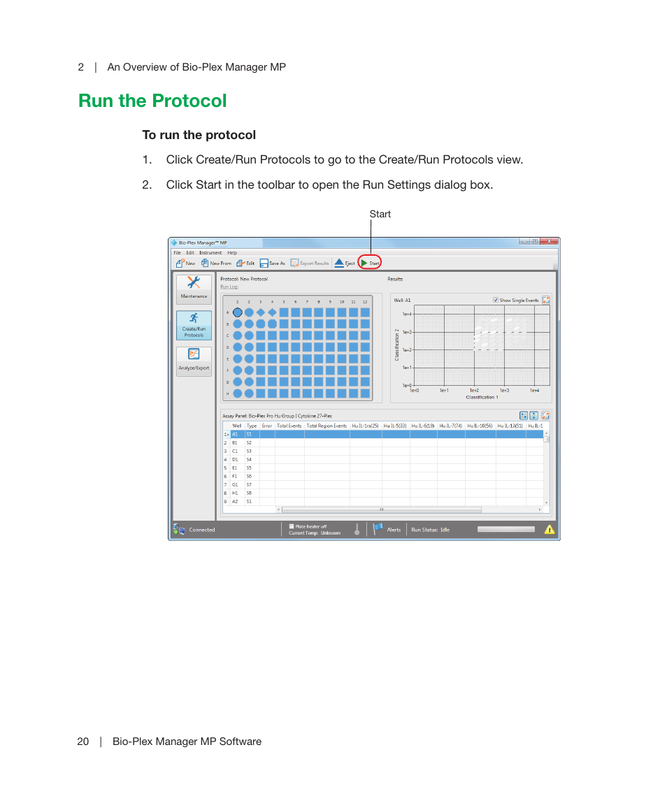 Run the protocol | Bio-Rad Bio-Plex Manager™ MP Software Upgrade User Manual | Page 22 / 48