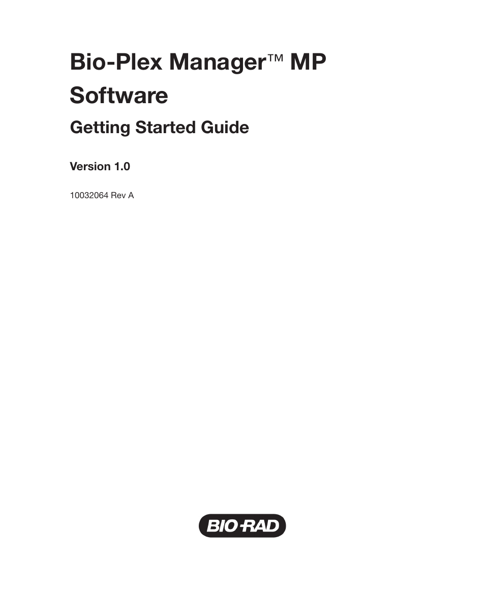 Bio-plex manager™ mp software, Bio-plex manager, Mp software | Bio-Rad Bio-Plex Manager™ MP Software Upgrade User Manual | Page 3 / 48