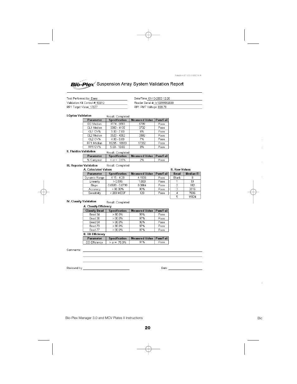 Bio-Rad Bio-Plex System Validation and Calibration Tools User Manual | Page 23 / 36