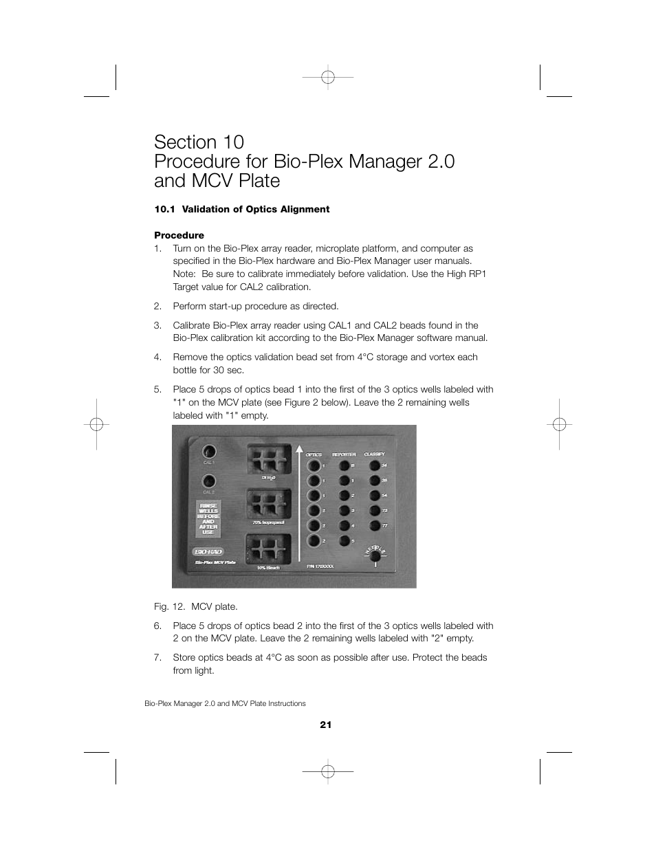Bio-Rad Bio-Plex System Validation and Calibration Tools User Manual | Page 24 / 36