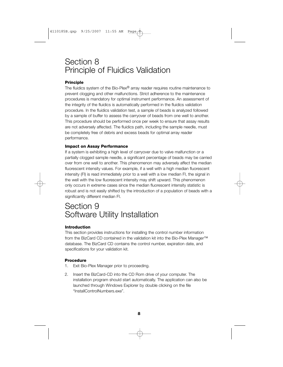 Bio-Rad Bio-Plex System Validation and Calibration Tools User Manual | Page 10 / 25