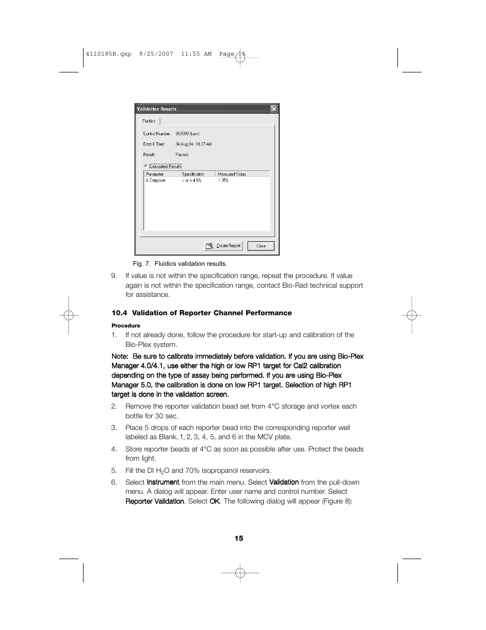 Bio-Rad Bio-Plex System Validation and Calibration Tools User Manual | Page 17 / 25