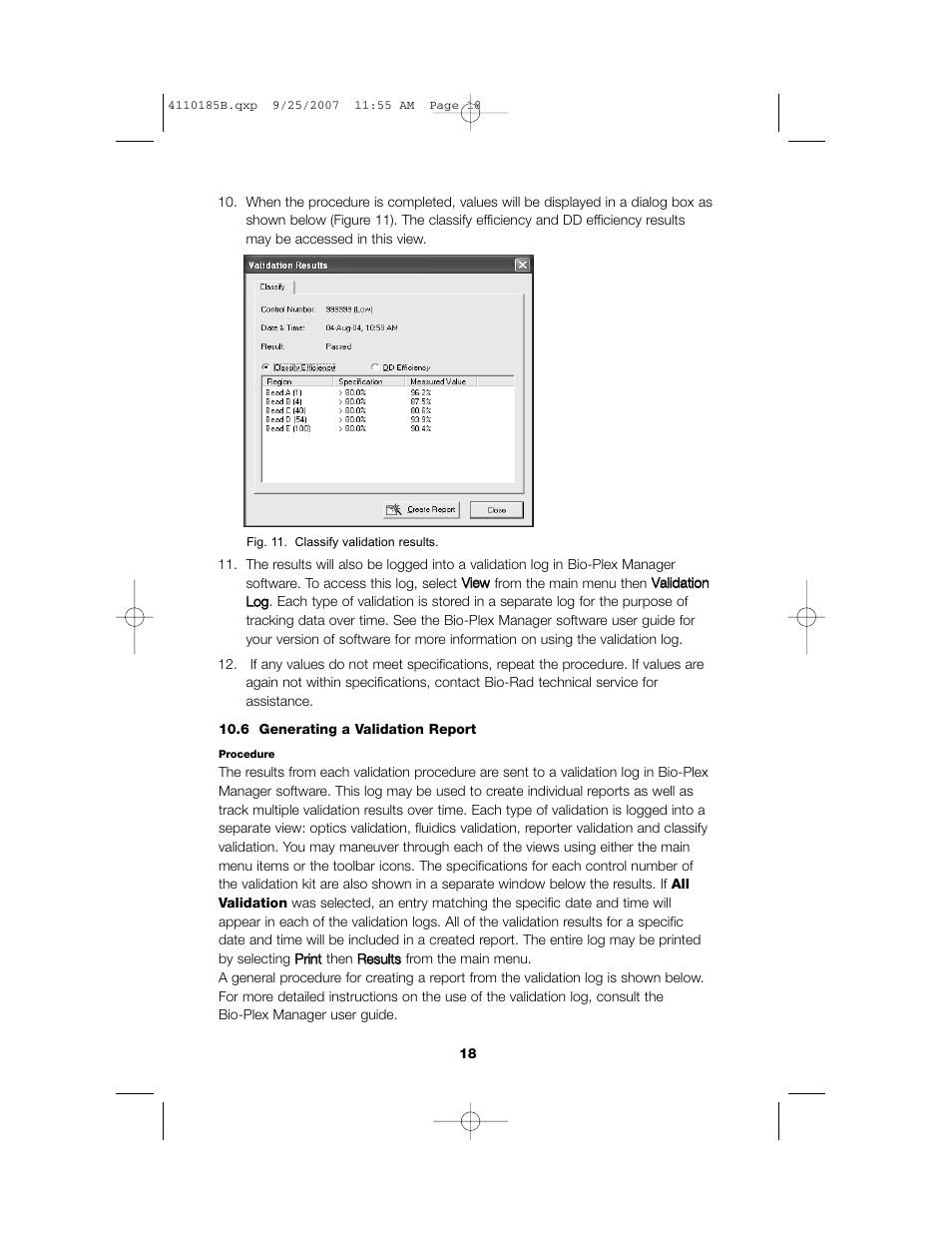 Bio-Rad Bio-Plex System Validation and Calibration Tools User Manual | Page 20 / 25