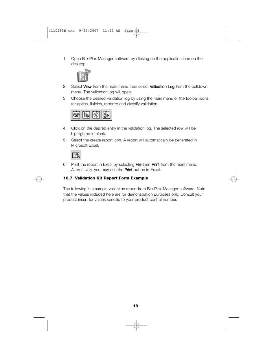 Bio-Rad Bio-Plex System Validation and Calibration Tools User Manual | Page 21 / 25