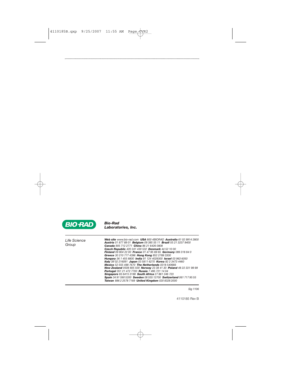 Bio-Rad Bio-Plex System Validation and Calibration Tools User Manual | Page 25 / 25