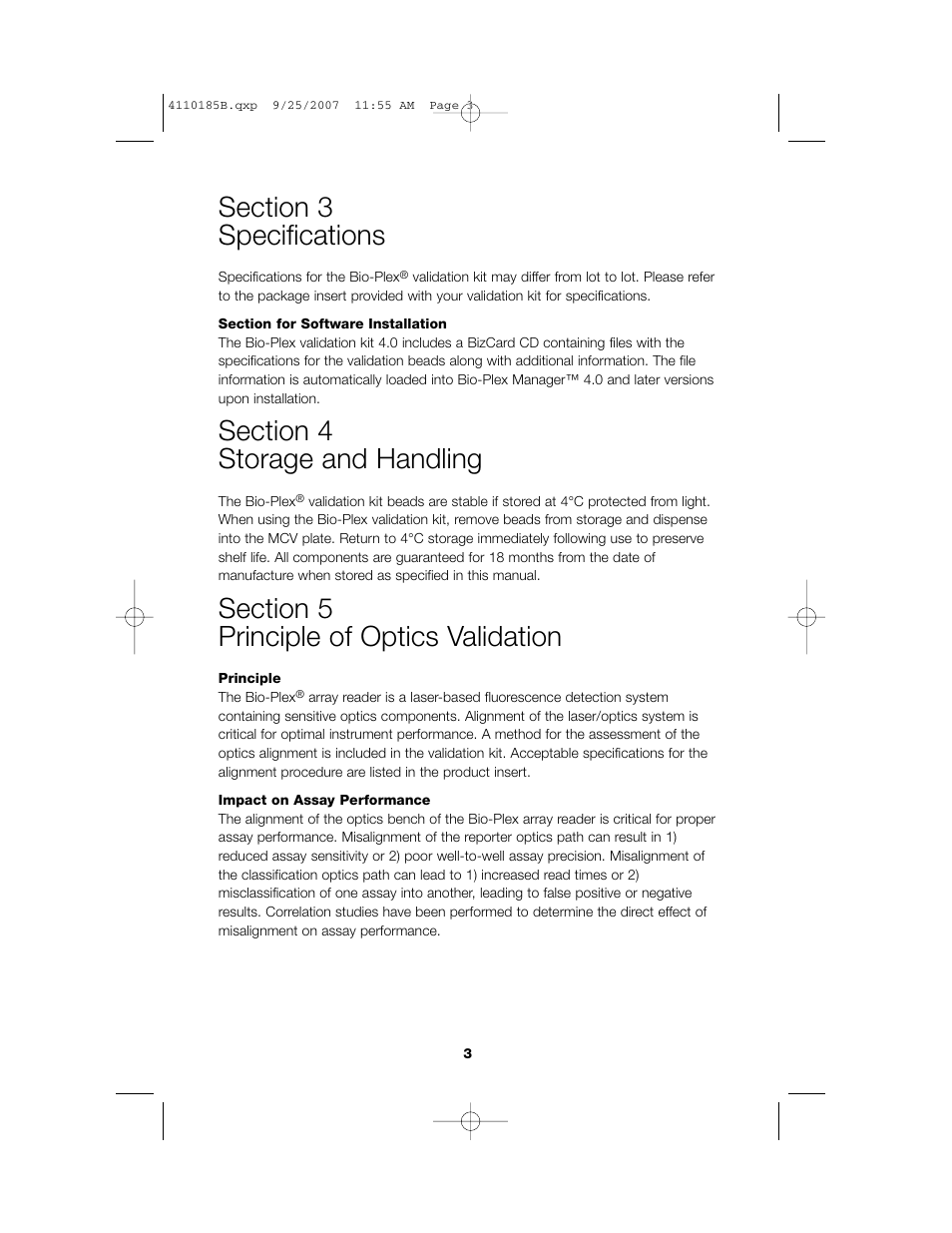 Bio-Rad Bio-Plex System Validation and Calibration Tools User Manual | Page 5 / 25