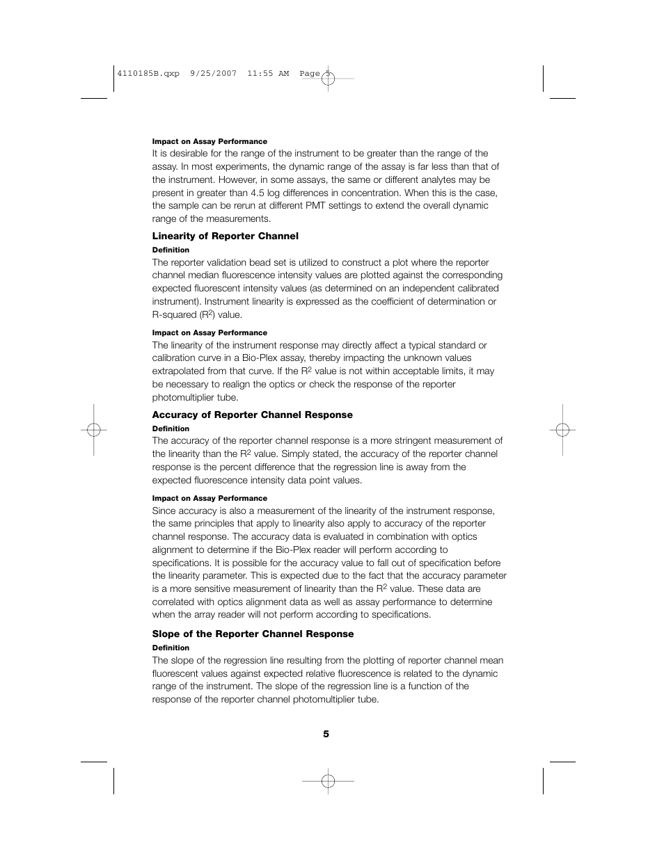 Bio-Rad Bio-Plex System Validation and Calibration Tools User Manual | Page 7 / 25