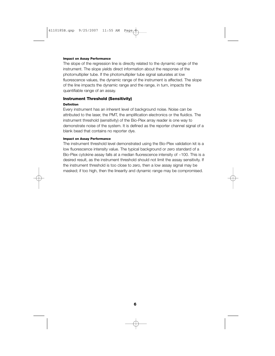 Bio-Rad Bio-Plex System Validation and Calibration Tools User Manual | Page 8 / 25