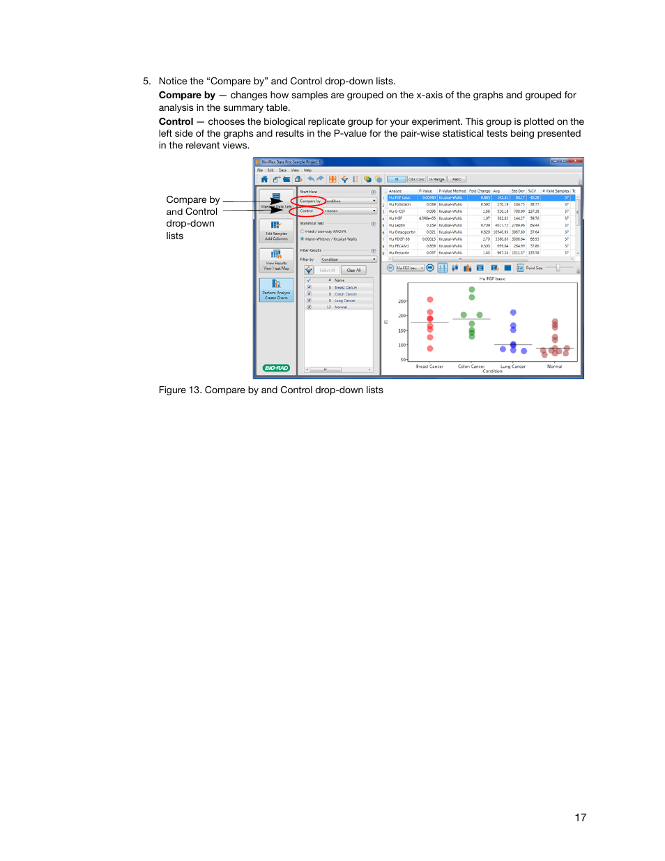 Bio-Rad Bio-Plex Data Pro™ Software User Manual | Page 17 / 36