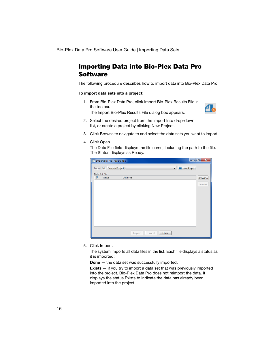 Importing data into bio-plex data pro software | Bio-Rad Bio-Plex Data Pro™ Software User Manual | Page 20 / 74