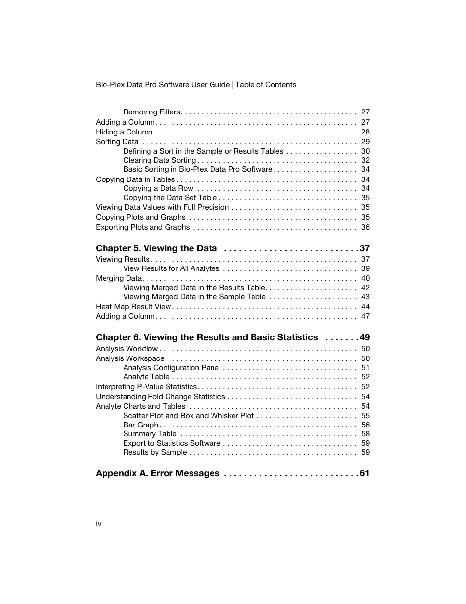 Bio-Rad Bio-Plex Data Pro™ Software User Manual | Page 4 / 74