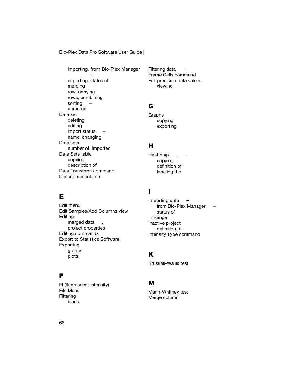 Bio-Rad Bio-Plex Data Pro™ Software User Manual | Page 70 / 74