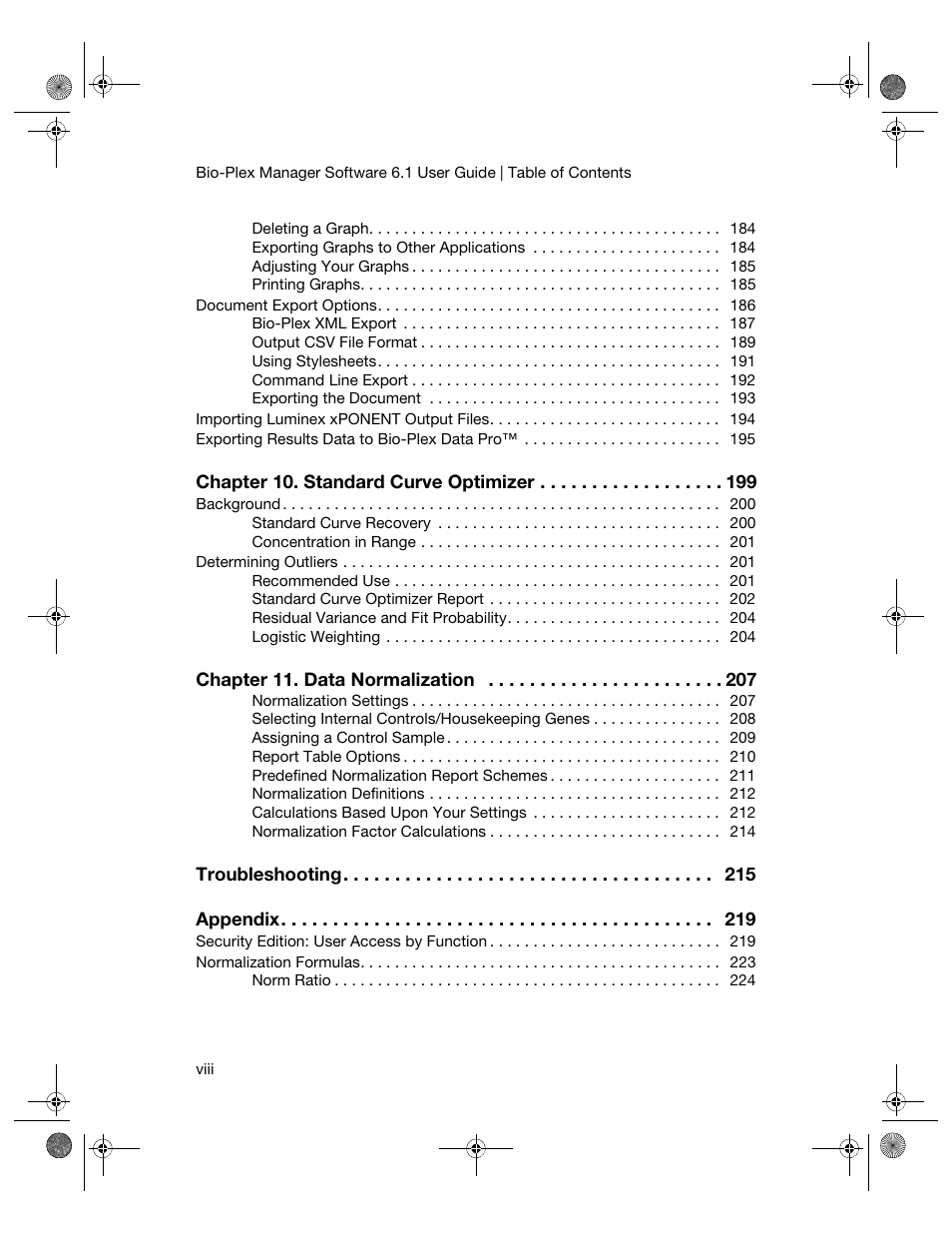 Bio-Rad Bio-Plex Software® Upgrades and Conversions User Manual | Page 10 / 260