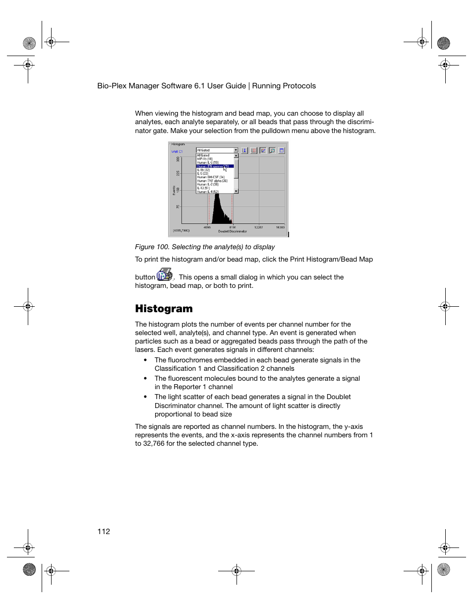 Histogram | Bio-Rad Bio-Plex Software® Upgrades and Conversions User Manual | Page 124 / 260