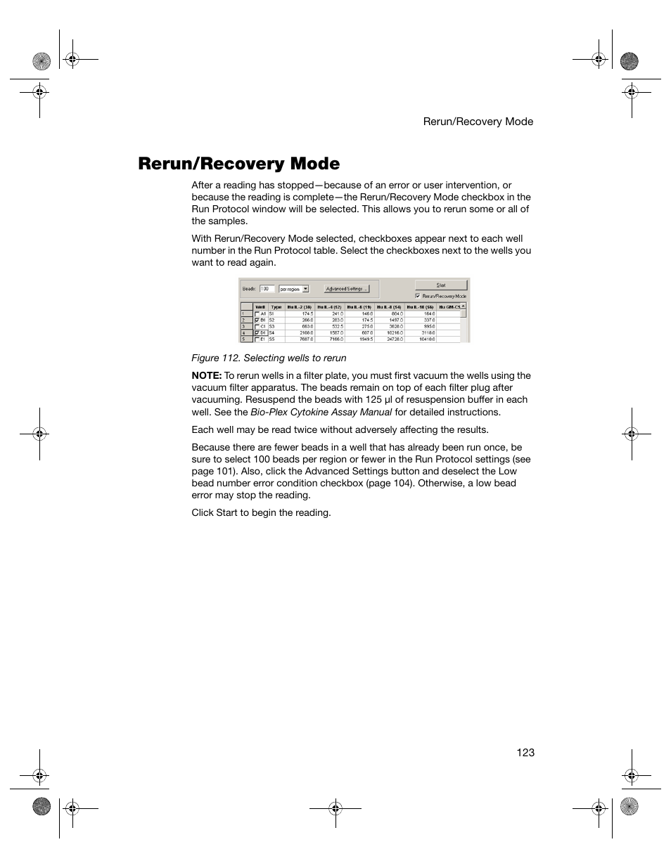 Rerun/recovery mode | Bio-Rad Bio-Plex Software® Upgrades and Conversions User Manual | Page 135 / 260
