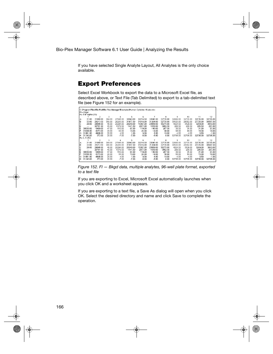 Export preferences | Bio-Rad Bio-Plex Software® Upgrades and Conversions User Manual | Page 178 / 260