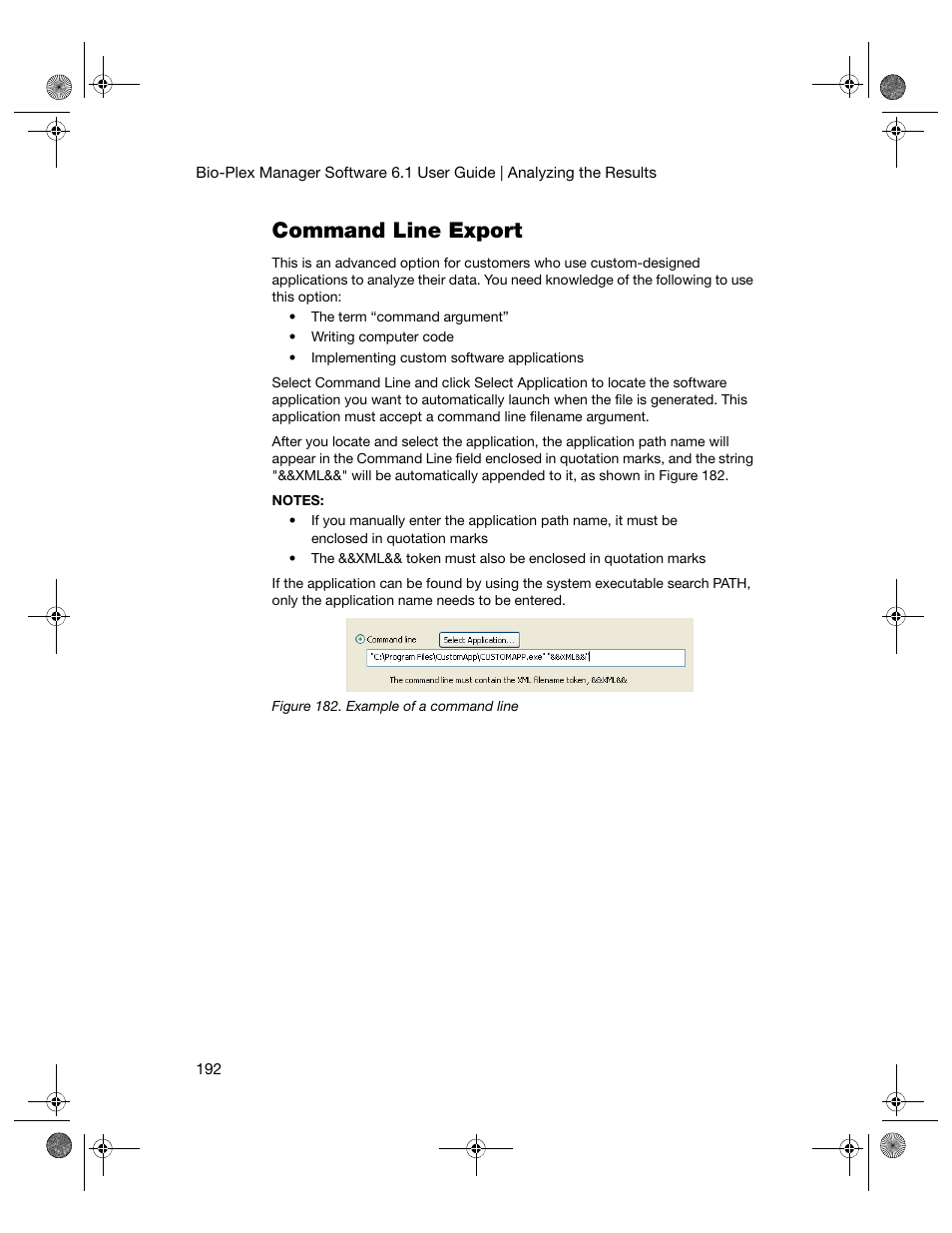 Command line export | Bio-Rad Bio-Plex Software® Upgrades and Conversions User Manual | Page 204 / 260