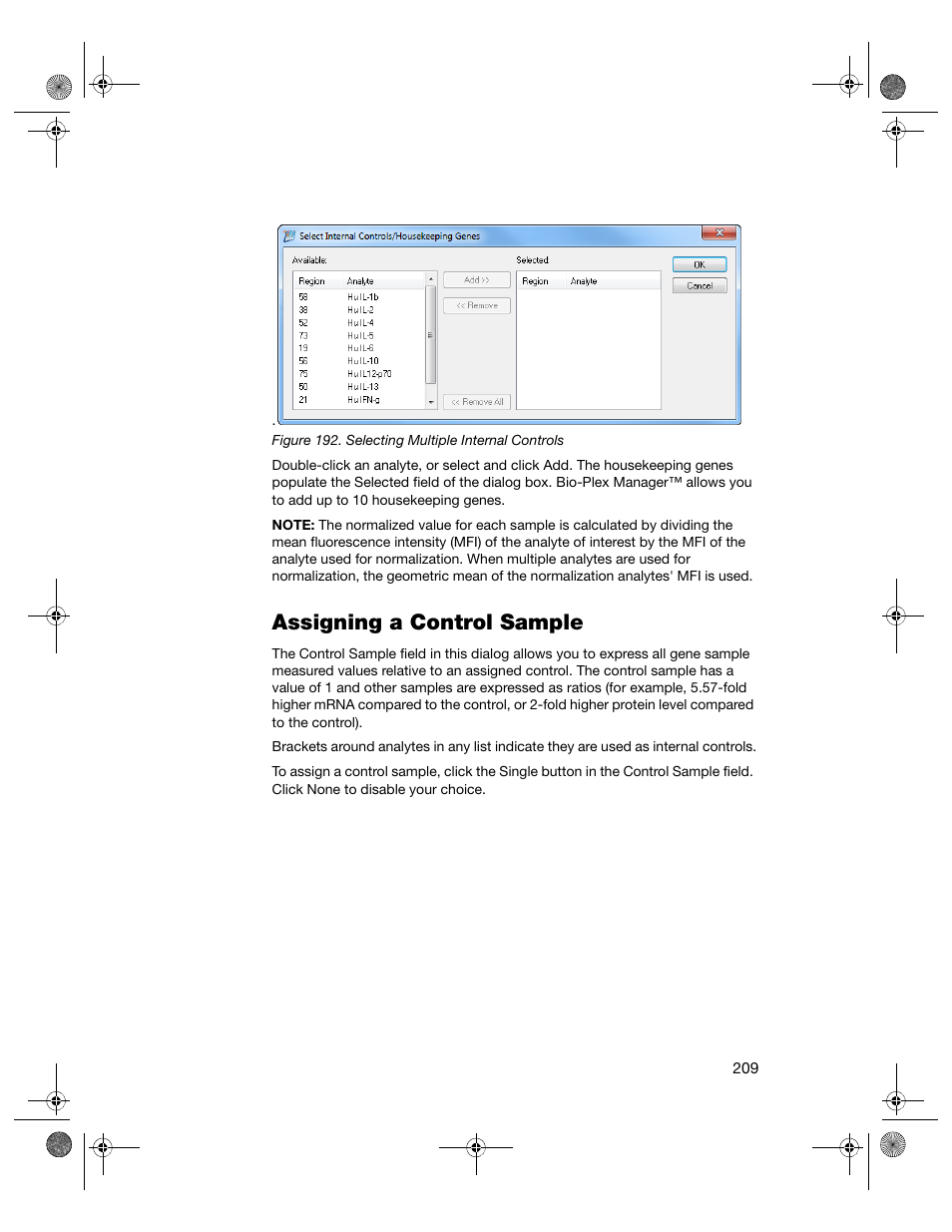 Assigning a control sample | Bio-Rad Bio-Plex Software® Upgrades and Conversions User Manual | Page 221 / 260