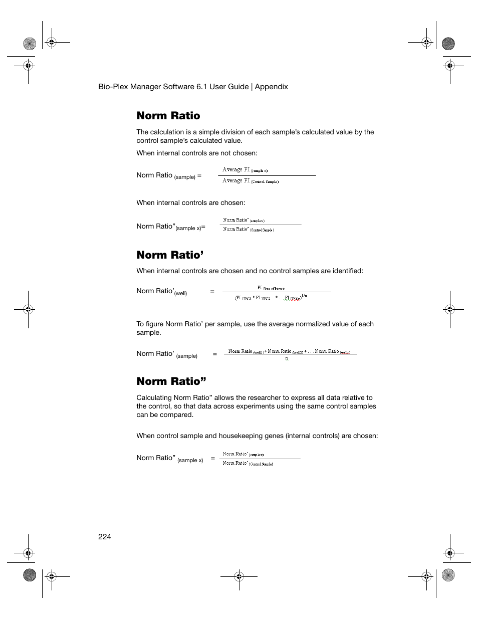 Norm ratio, Norm ratio’ norm ratio | Bio-Rad Bio-Plex Software® Upgrades and Conversions User Manual | Page 236 / 260