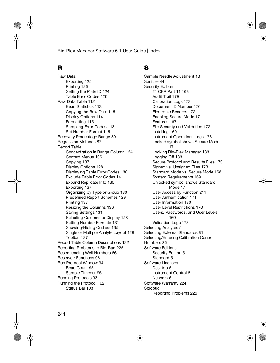 Bio-Rad Bio-Plex Software® Upgrades and Conversions User Manual | Page 256 / 260