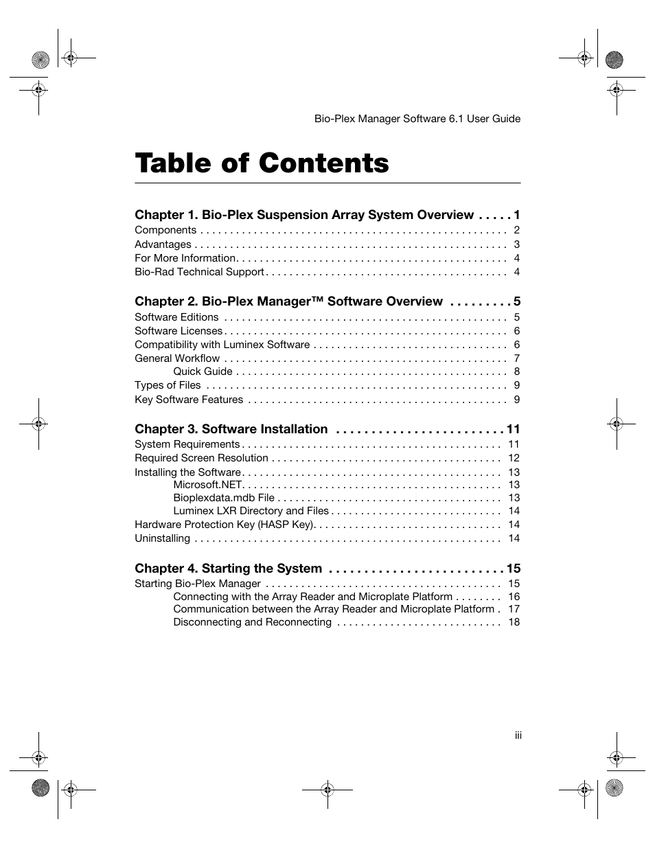 Bio-Rad Bio-Plex Software® Upgrades and Conversions User Manual | Page 5 / 260