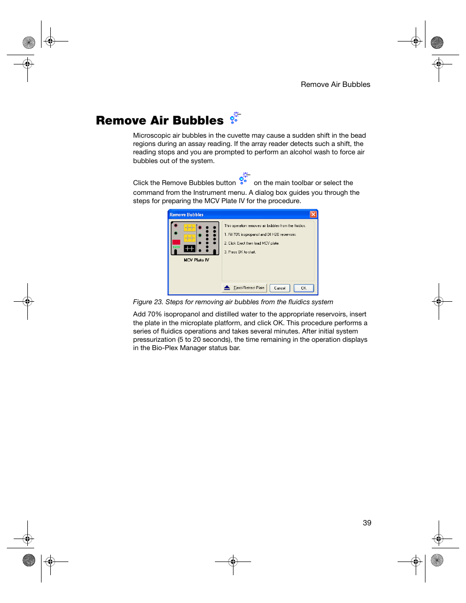Remove air bubbles | Bio-Rad Bio-Plex Software® Upgrades and Conversions User Manual | Page 51 / 260