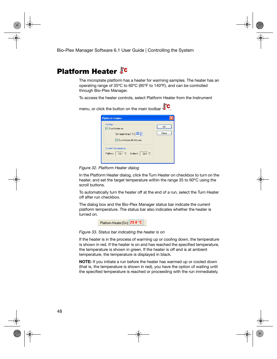 Platform heater | Bio-Rad Bio-Plex Software® Upgrades and Conversions User Manual | Page 60 / 260