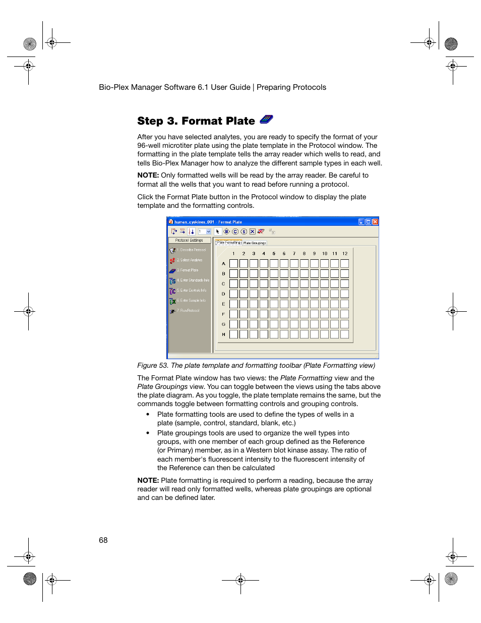 Step 3. format plate | Bio-Rad Bio-Plex Software® Upgrades and Conversions User Manual | Page 80 / 260