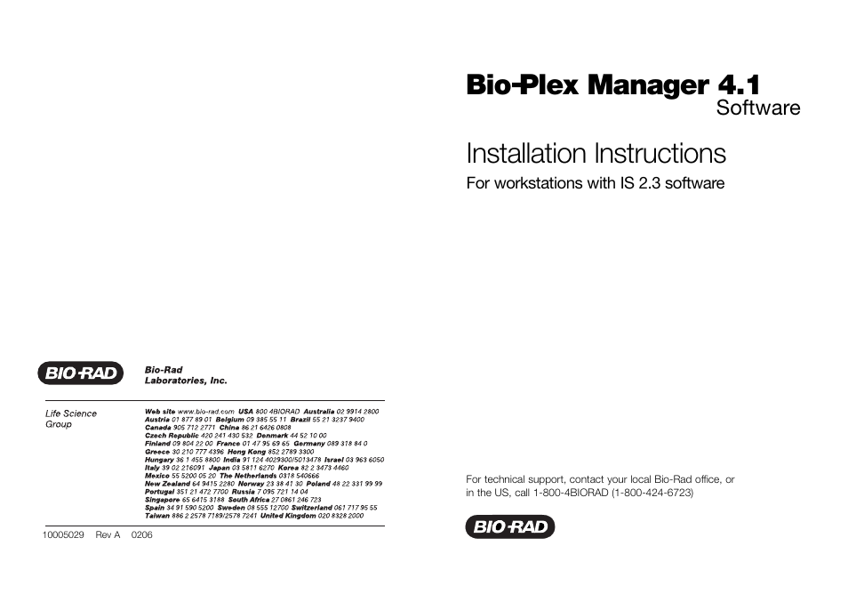 Bio-Rad Bio-Plex Manager™ Software, Standard Edition User Manual | 10 pages