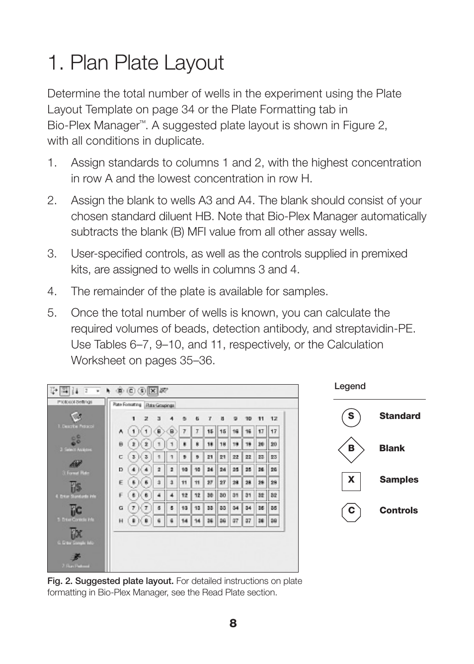 Plan plate layout | Bio-Rad Human MMP and TIMP Assays User Manual | Page 10 / 42