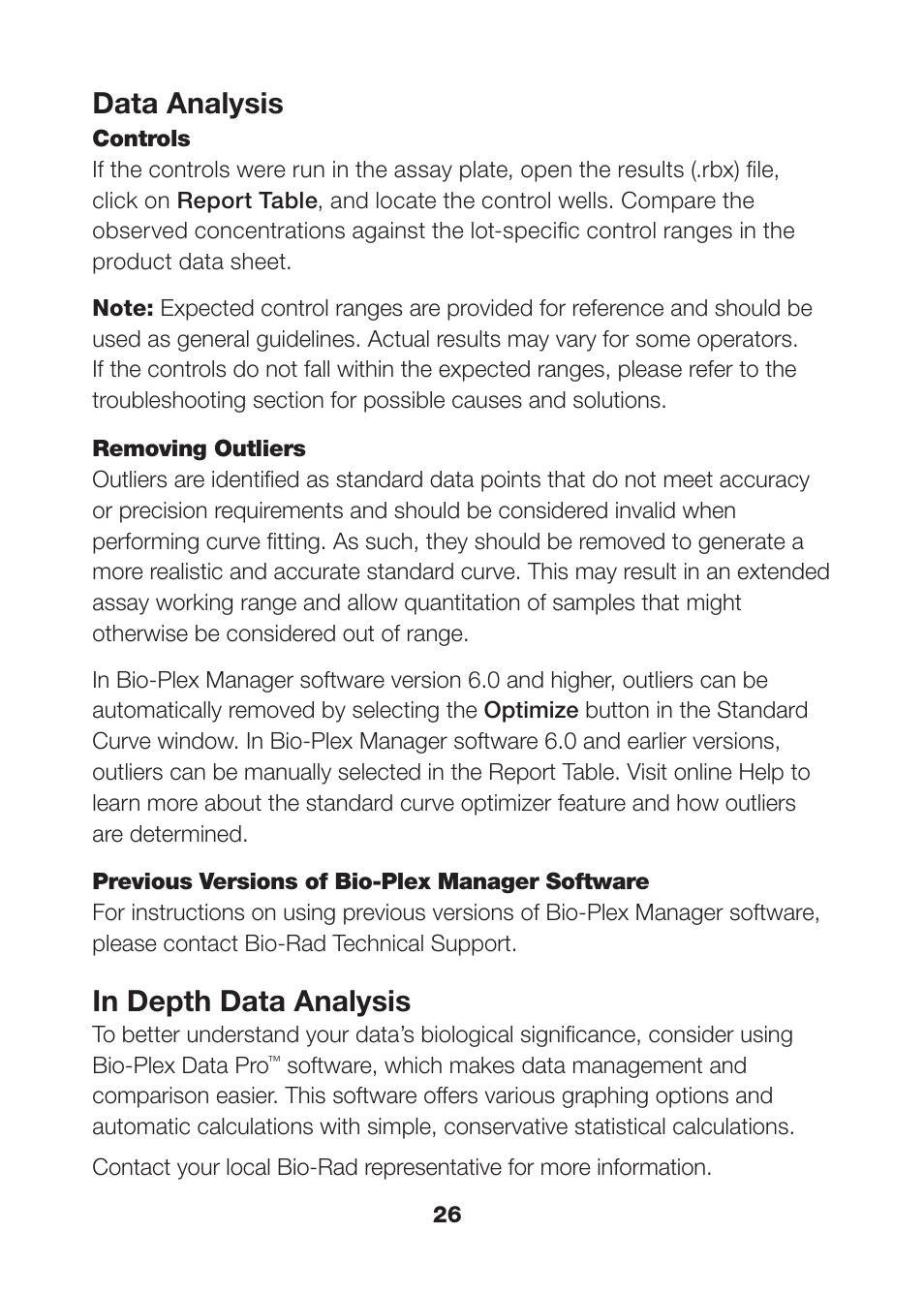 Data analysis | Bio-Rad Human MMP and TIMP Assays User Manual | Page 28 / 39