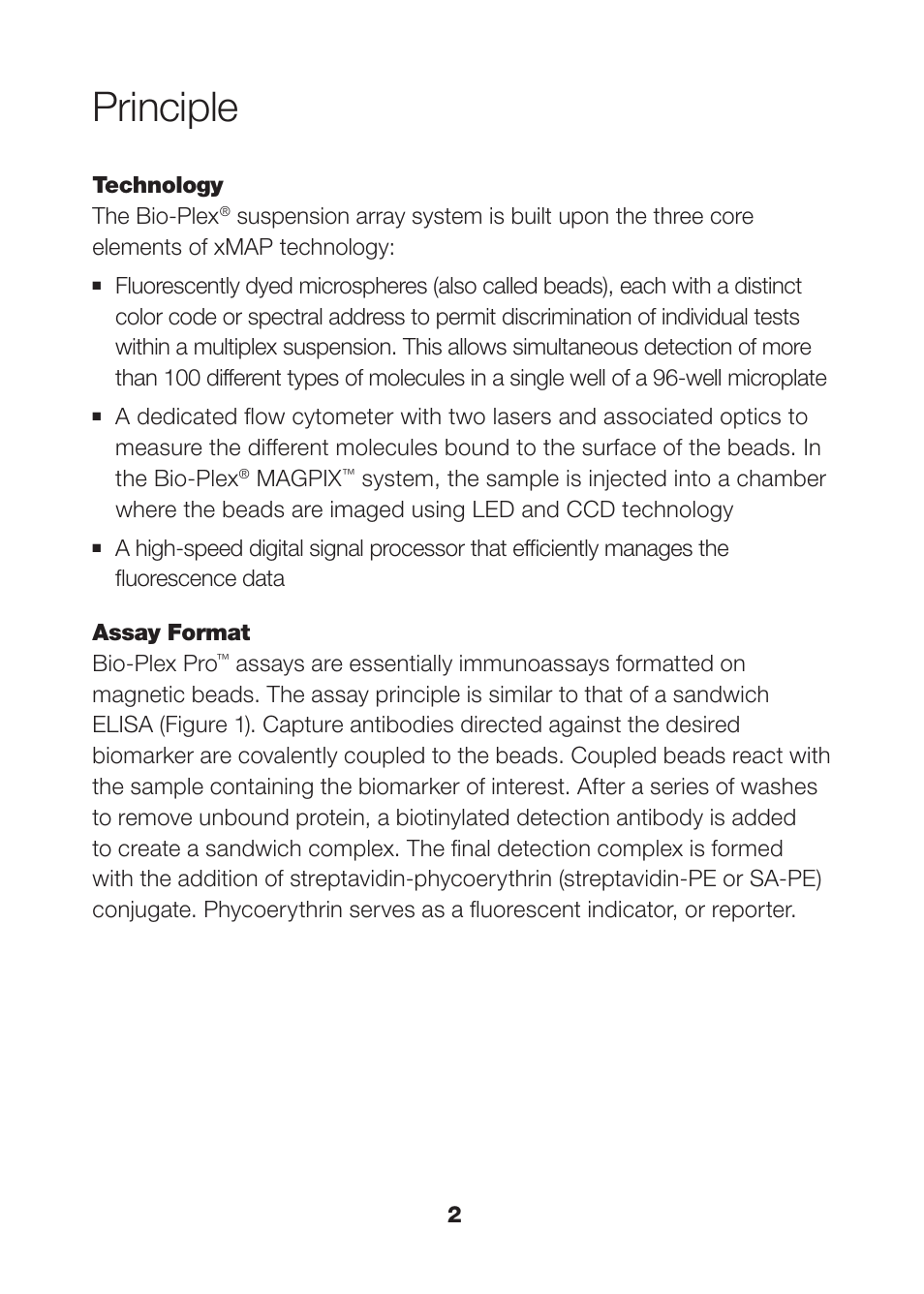 Principle, Principle 2 | Bio-Rad Human MMP and TIMP Assays User Manual | Page 4 / 39