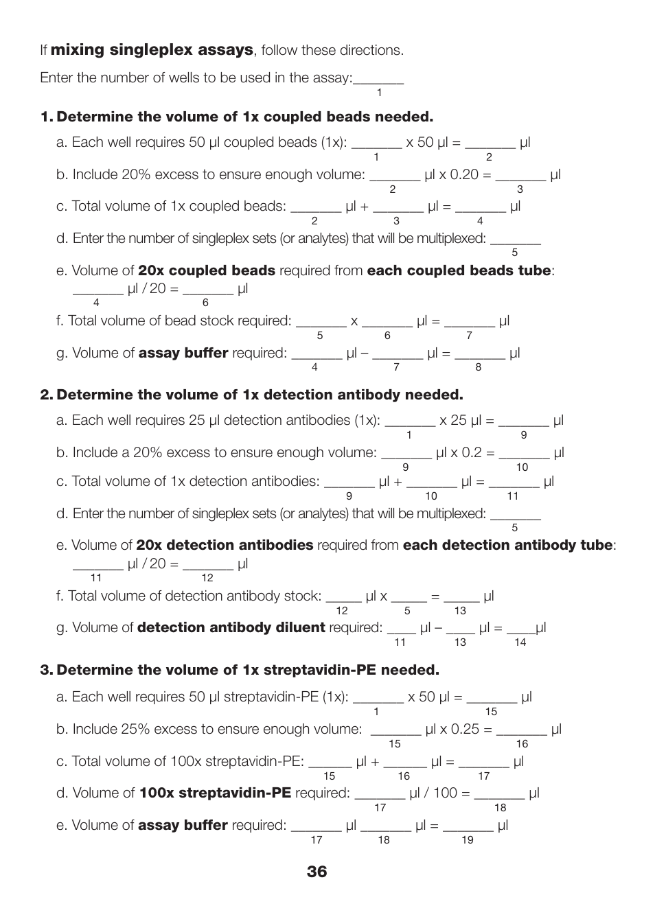 Mixing singleplex assays | Bio-Rad Bio-Plex Pro™ Human Th17 Cytokine Assays User Manual | Page 38 / 42