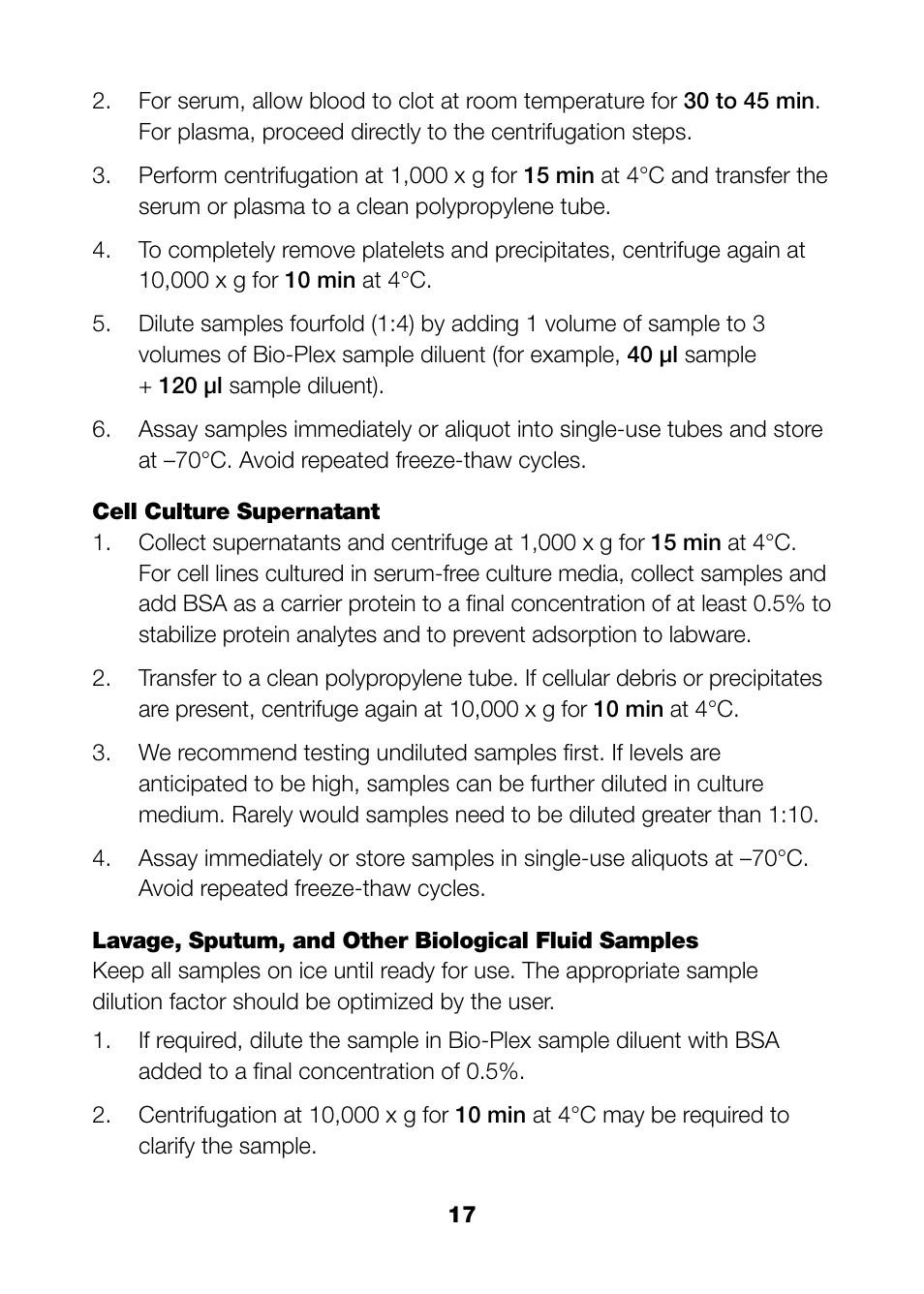 Bio-Rad Bio-Plex Pro™ Rat Cytokine, Chemokine, and Growth Factor Assays User Manual | Page 19 / 49