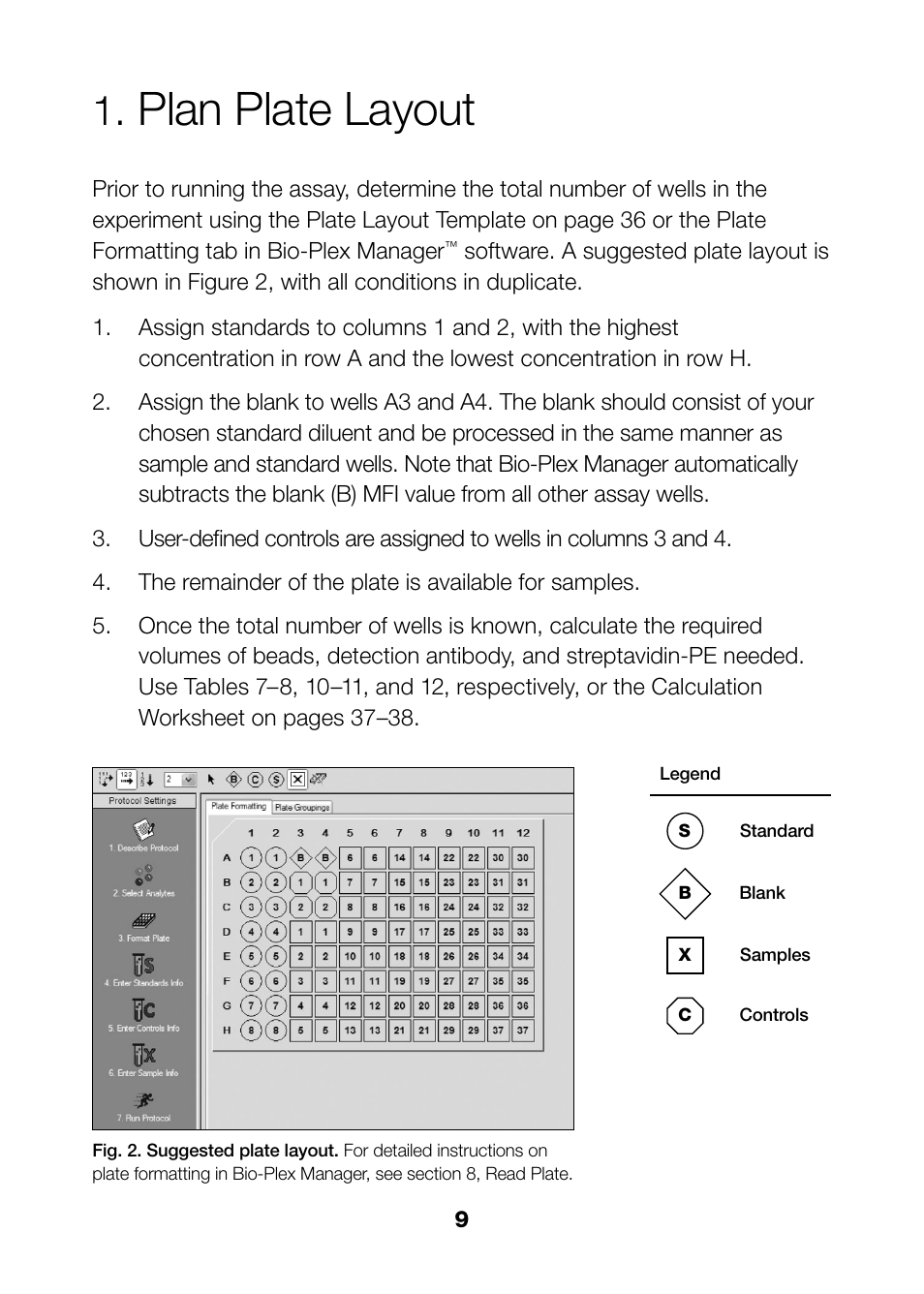Plan plate layout | Bio-Rad Bio-Plex Pro™ TGF-β Assays User Manual | Page 11 / 43