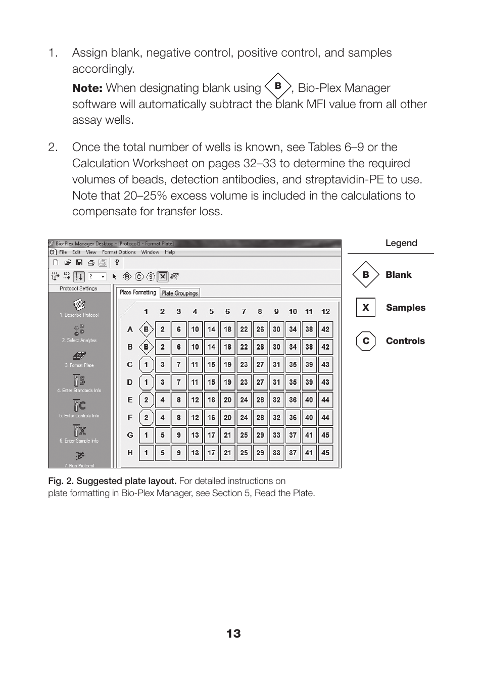 When designating blank using | Bio-Rad Bio-Plex Pro™ Magnetic Cell Signaling Assays User Manual | Page 15 / 38