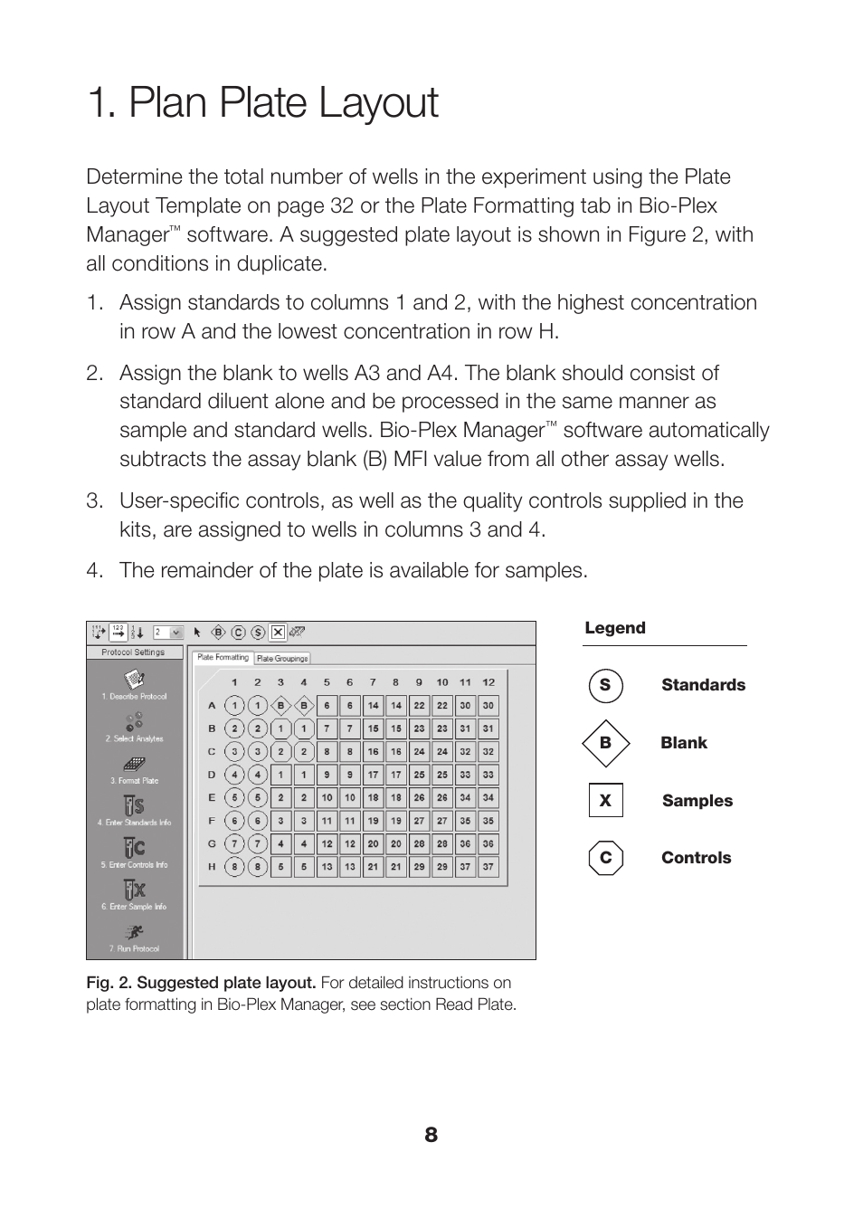 Plan plate layout, Plan plate layout 8 | Bio-Rad Apoptosis Assays User Manual | Page 10 / 37