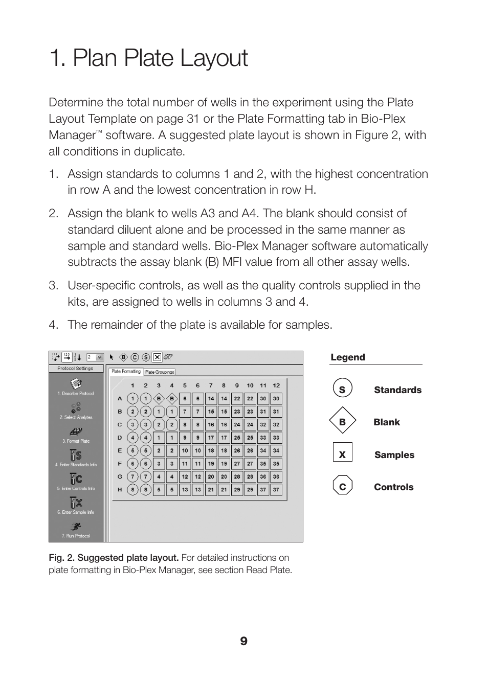 Plan plate layout | Bio-Rad Human Metabolic and Hormone Assays User Manual | Page 11 / 36