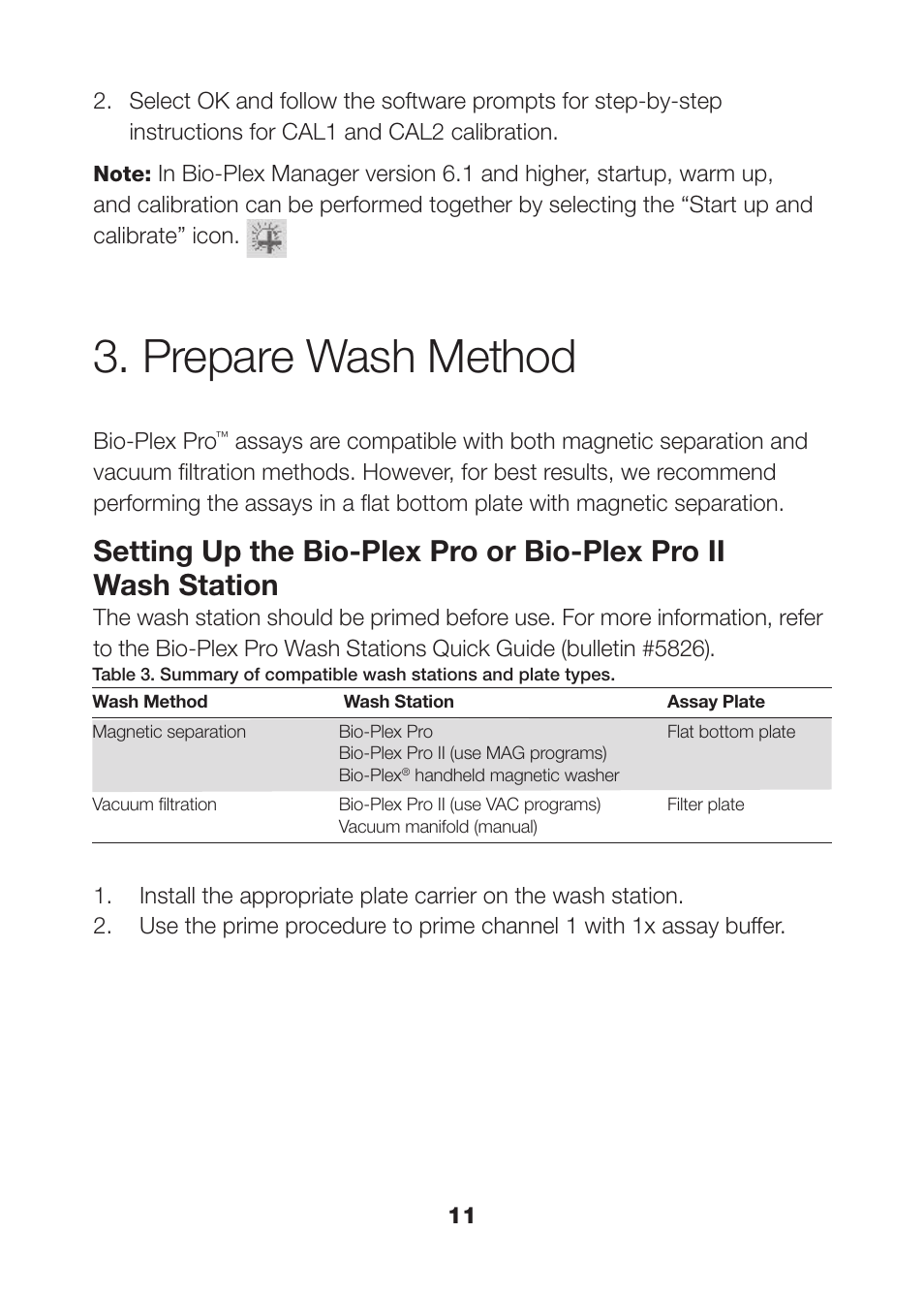 Prepare wash method 11, Prepare wash method | Bio-Rad Human Metabolic and Hormone Assays User Manual | Page 13 / 36