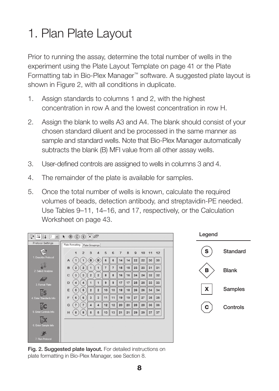 Plan plate layout, Plan plate layout 8 | Bio-Rad Rat Diabetes Assays User Manual | Page 10 / 50