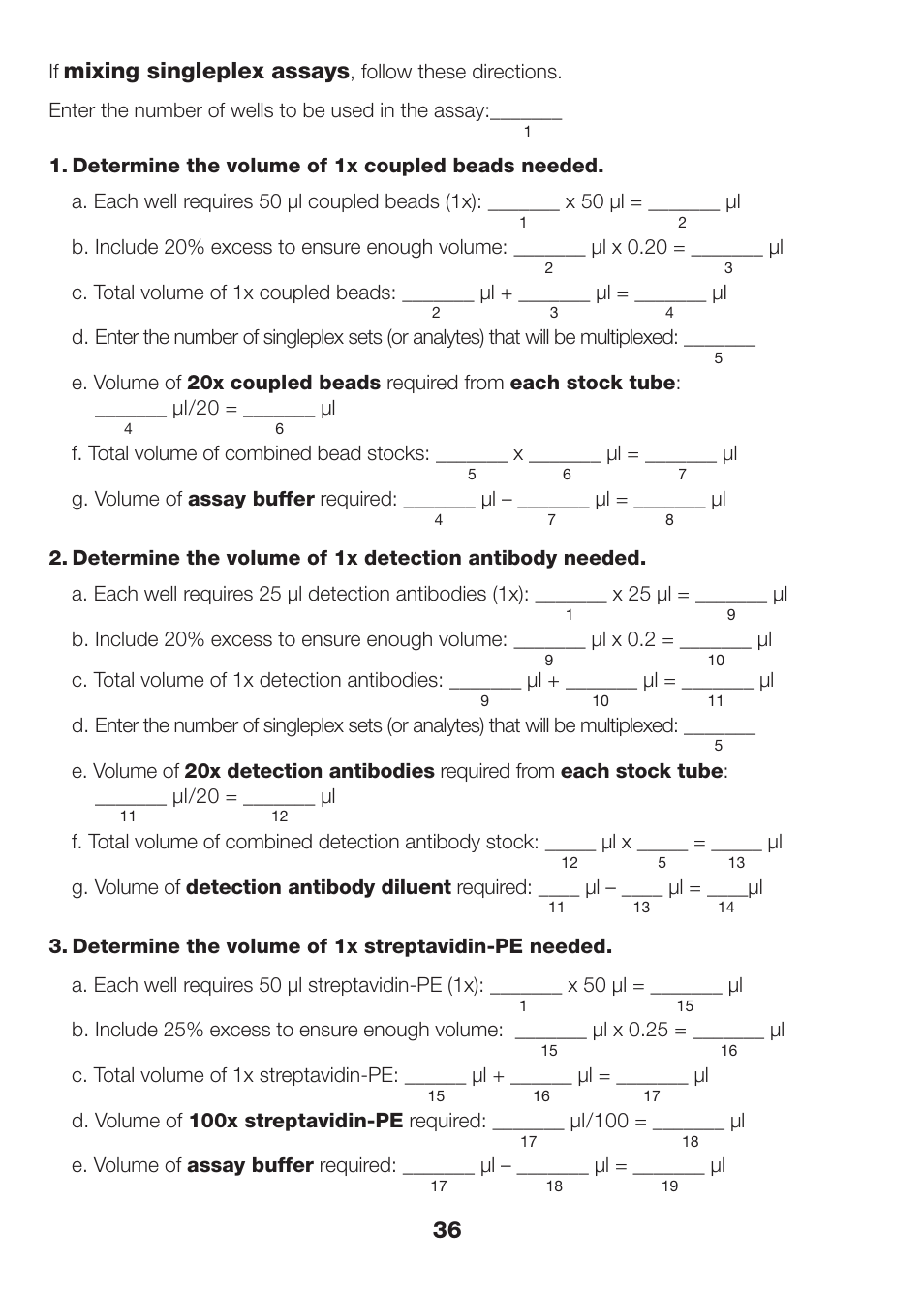 Mixing singleplex assays | Bio-Rad Bio-Plex Pro™ Human Cancer Biomarker Assays User Manual | Page 38 / 42