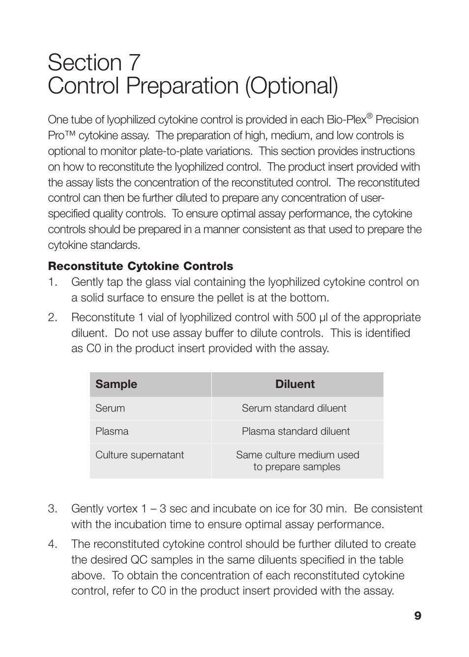 Bio-Rad Bio-Plex® Precision Pro™ Human Cytokine Assays User Manual | Page 11 / 28