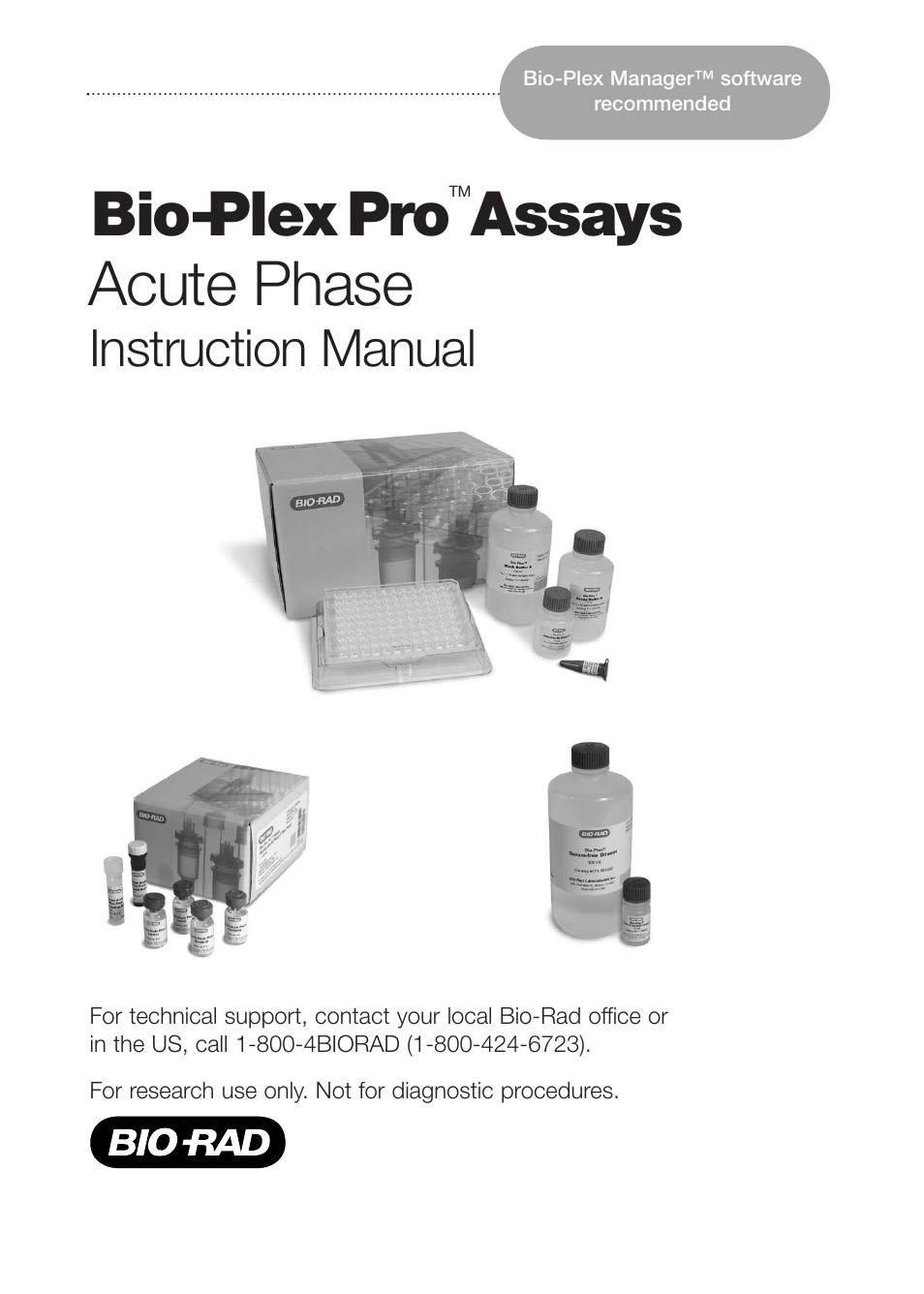 Bio-Rad Bio-Plex Pro Human Acute Phase Reagent and Diluent Kits User Manual | 40 pages