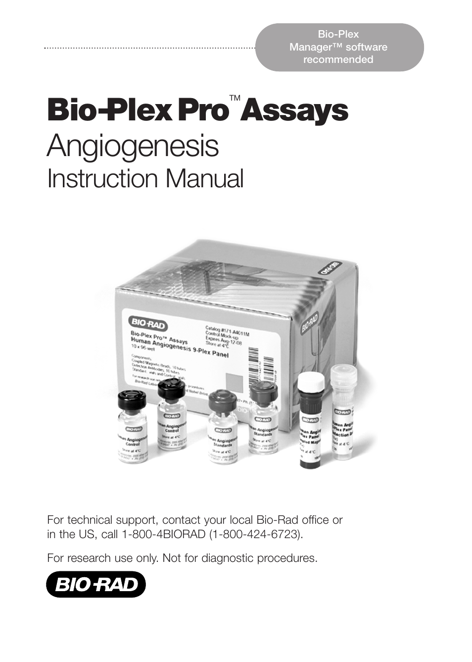 Bio-Rad Bio-Plex Pro Human Angiogenesis Reagent and Diluent Kits User Manual | 32 pages