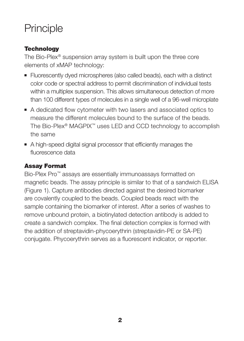Principle, Principle 2 | Bio-Rad Bio-Plex Pro™ Human Isotyping Assays User Manual | Page 4 / 39