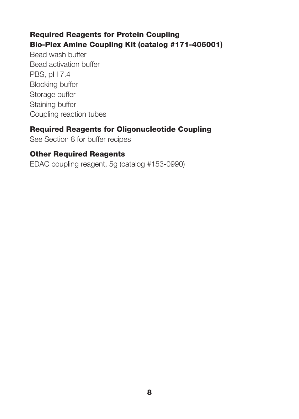 Bio-Rad Nonmagnetic Beads and Related Reagents User Manual | Page 10 / 37